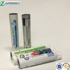 Tube cosmétique de conteneur de pâte dentifrice, tube stratifié par plastique en aluminium brillant de compression