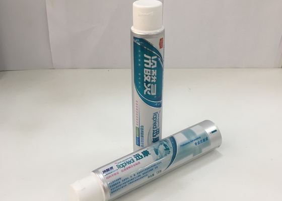 Tube de pâte dentifrice stratifié par barrière en aluminium avec le chapeau de dessus de secousse, 275/12 Thichness