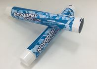 Diamètre tube de pâte dentifrice d'impression offset de 28 * de 165.1mm stratifié avec le couvercle à visser lisse
