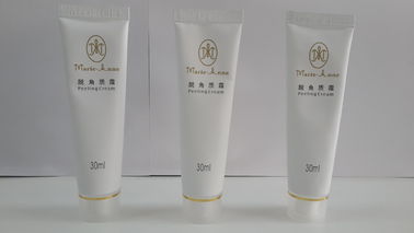 30 ml de tubes en plastique cosmétique laminés en aluminium blanc doux à barrière pour l'emballage de crème de peeling