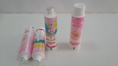 tuyau en plastique mou d'emballage de stratifié de tube de gel de dent de pâte dentifrice des enfants 40g avec le chapeau plat lisse