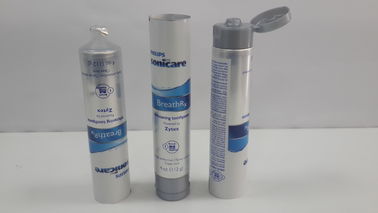 tube de pâte dentifrice flexographique d'argent de l'impression 4oz avec la secousse translucide d'épaule sur le chapeau