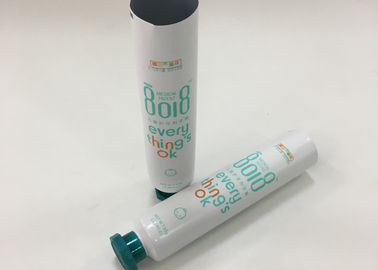 Tube pliant imprimé par plastique en aluminium de 375 épaisseurs avec le couvercle à visser vert
