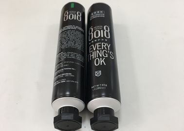 La barrière en aluminium de QS 65g a stratifié l'emballage de tube de pâte dentifrice avec à l'encre noire