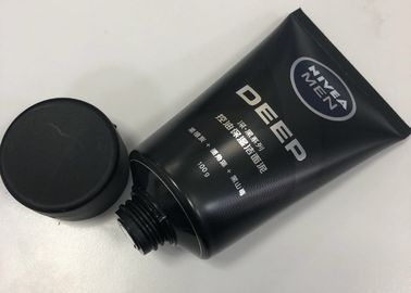 Tube cosmétique en plastique d'emballage de détergent facial d'hommes combiné avec l'impression de Silkscreen